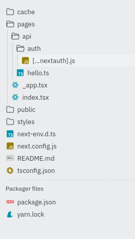 Adding next-auth config file in Repl.it